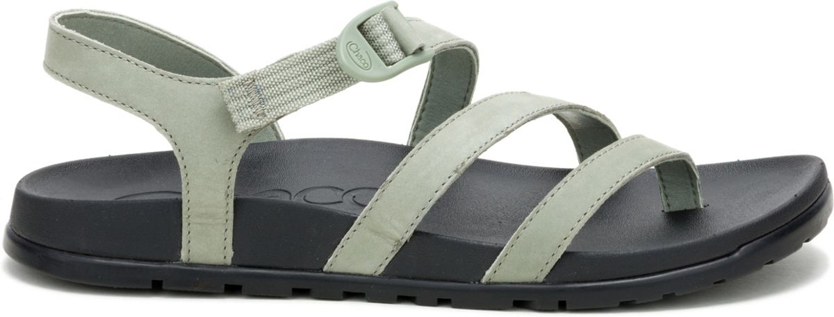 Lowdown Strappy Sandal, White Sage, dynamic
